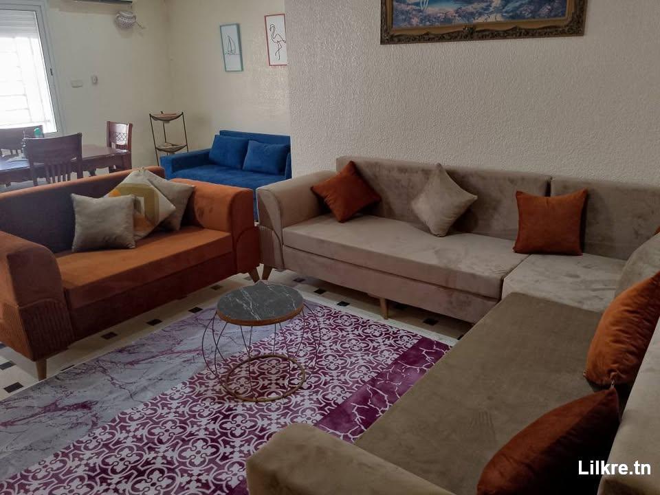 A louer un Villa  S+2  Meublé à Djerba