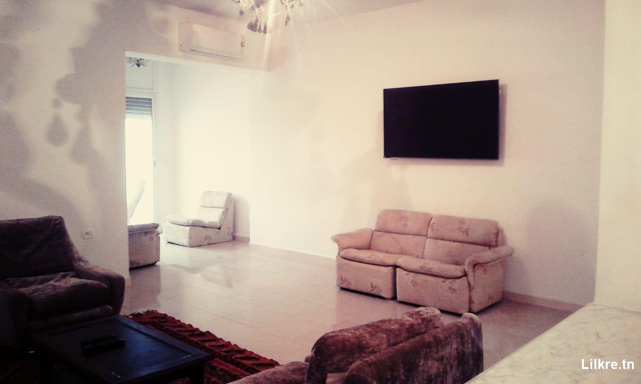 A louer un Appartement S+2 meublé à La Soukra
