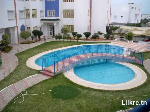 à louer un maison S+2 meublée à Hammamet Nord