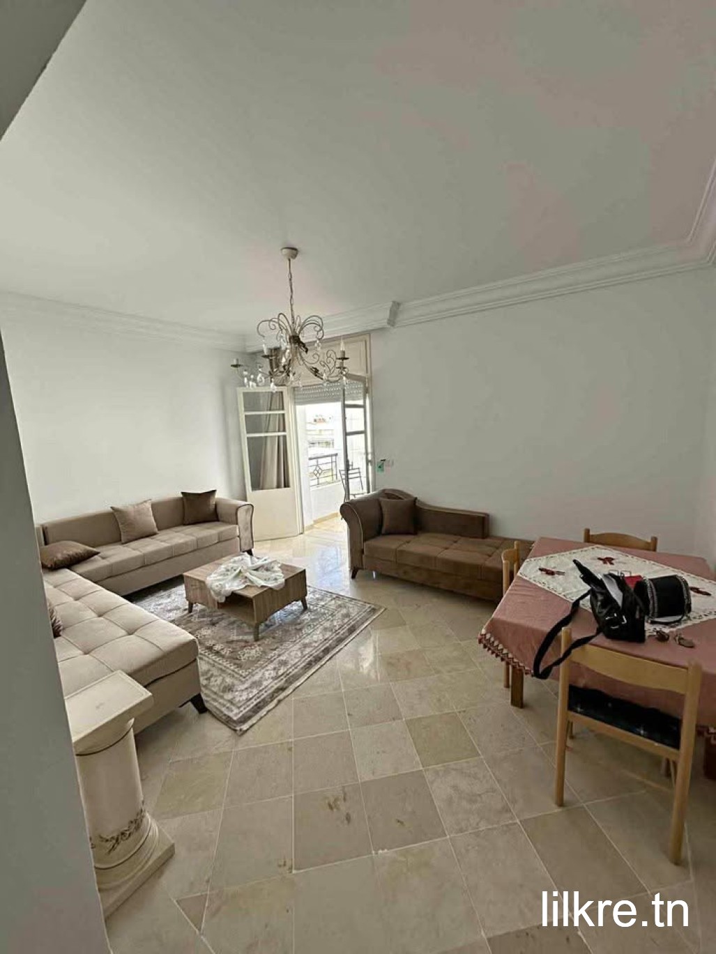 A louer un appartement s+2 a soukra 