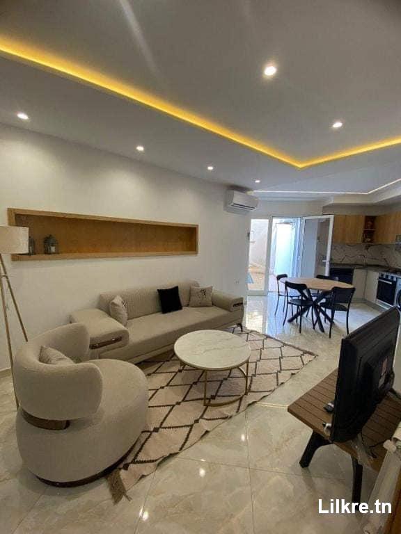 A louer un appartement S+1 avec piscine à Monastir