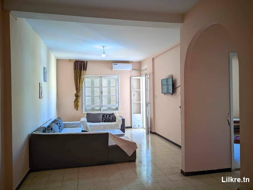 A Louer un appartement S+2 meublé a Bizerte 