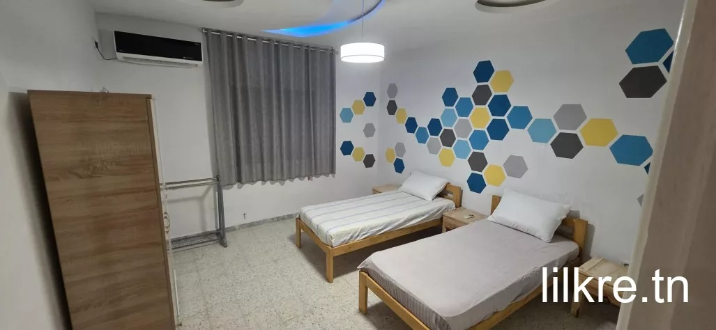 A louer Étage de villa bien meublée a monastir