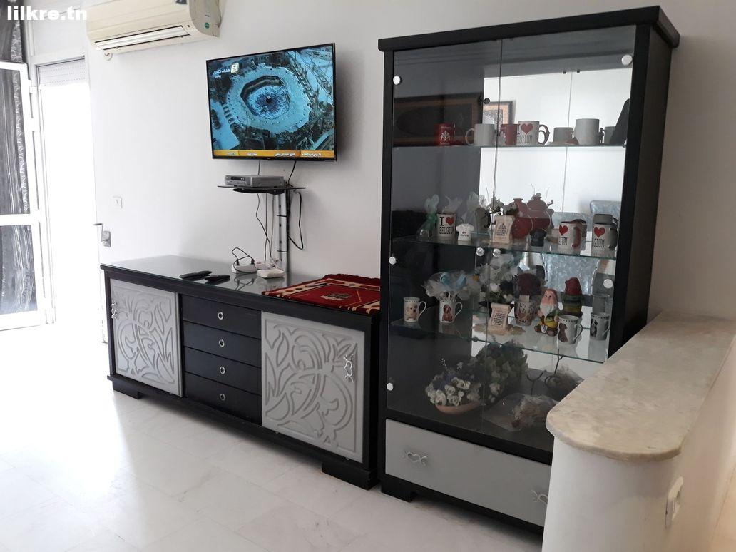 A louer un Appartement S+2 Richement Meublée à cité les palmeraies Ain Zaghouan Tunis