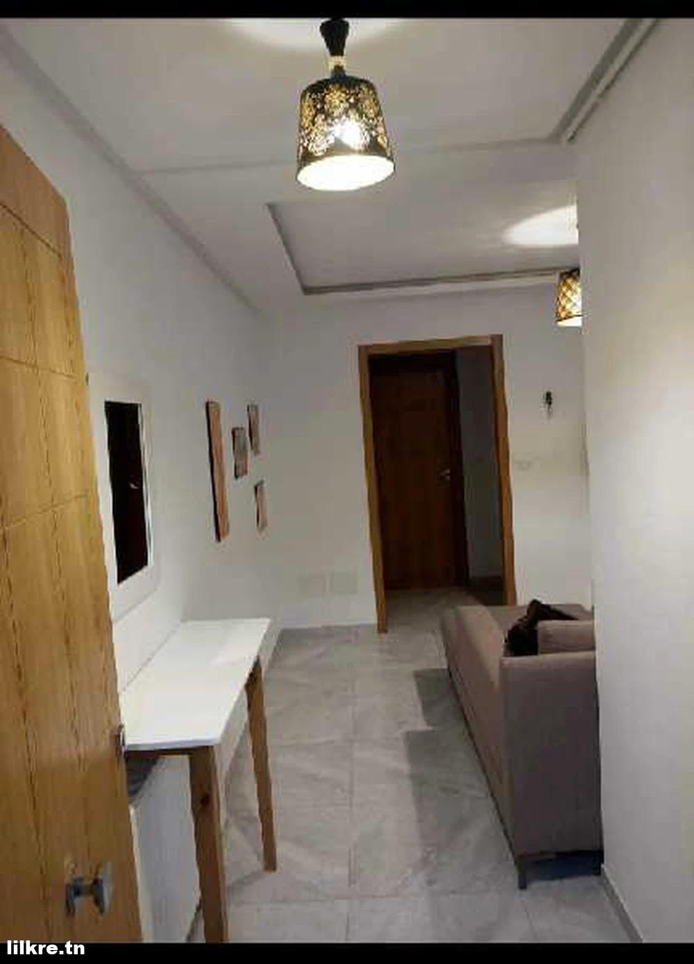  A louer un Appartement S+1 Richement Meublé à l’Aouina 