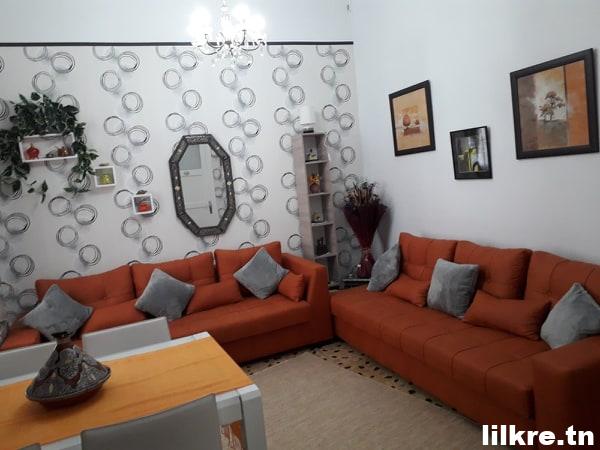 A Louer Une Maison S+2 Richement Meublée  à la Marsa