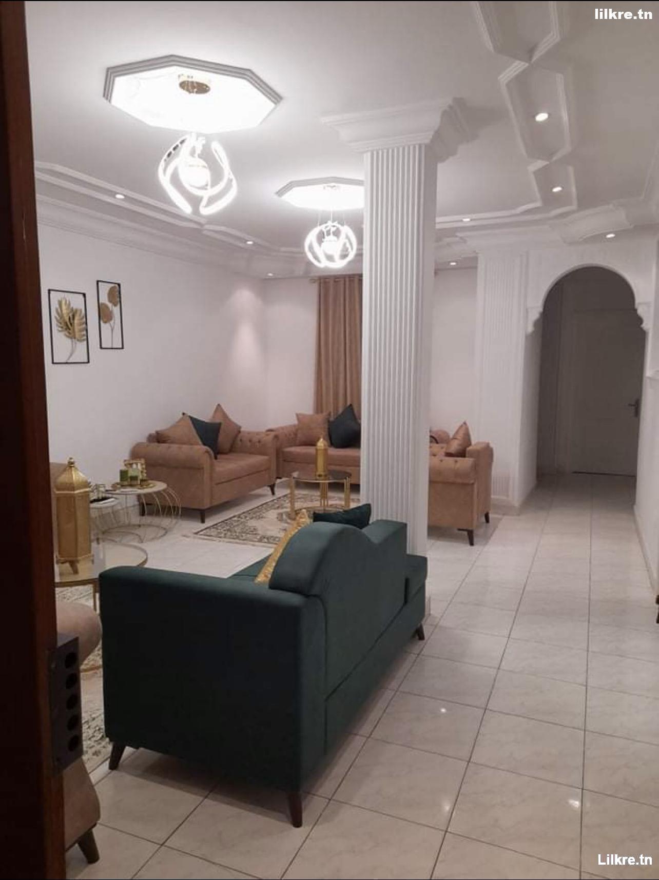  A louer une Villa S+3 Richement Meublée à Bardo 