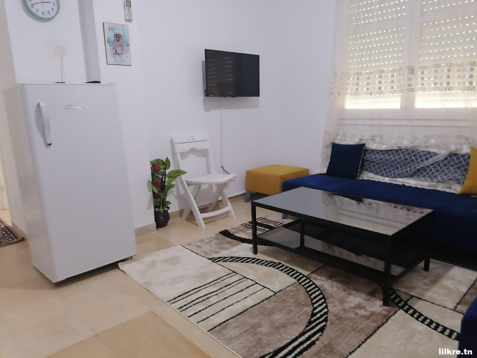 A louer Un Appartement S+1 Richement Meublé à Enasser