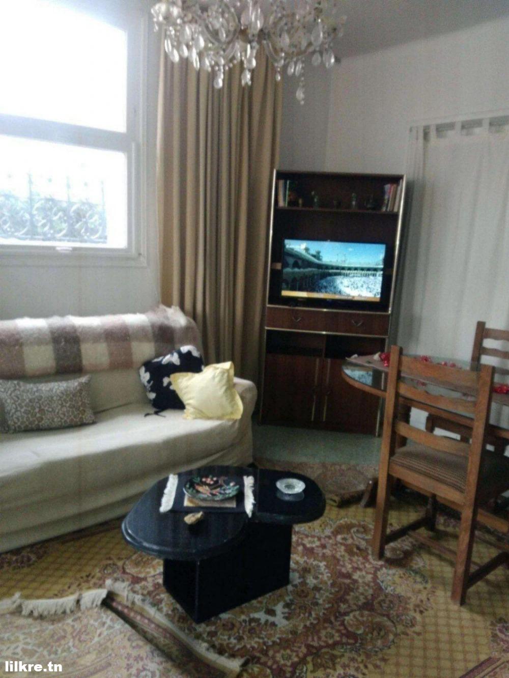 A louer Un Appartement S+2 totalement Meublé à la Soukra