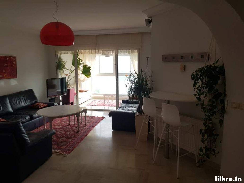 A louer un Appartement S+2 à Hammamet Nord Richement Meublé