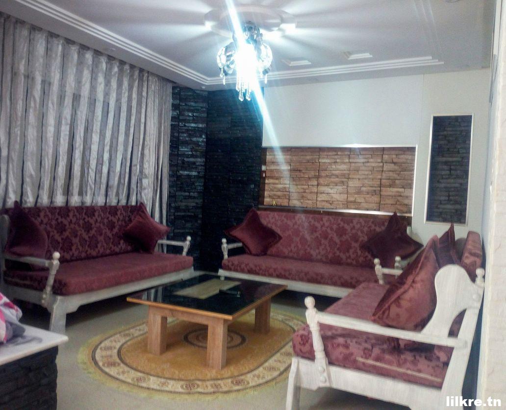  A louer une Maison S+3 Richement Meublée à Kélibia
