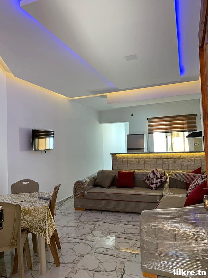 Location une Maison S+2 à Kelibia Richement Meublé prés de la plage Mansoura