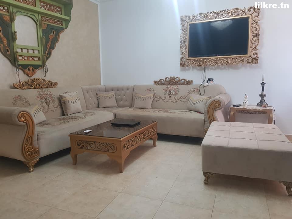  A louer un étage de villa S+2 Richement Meublé à Korba 