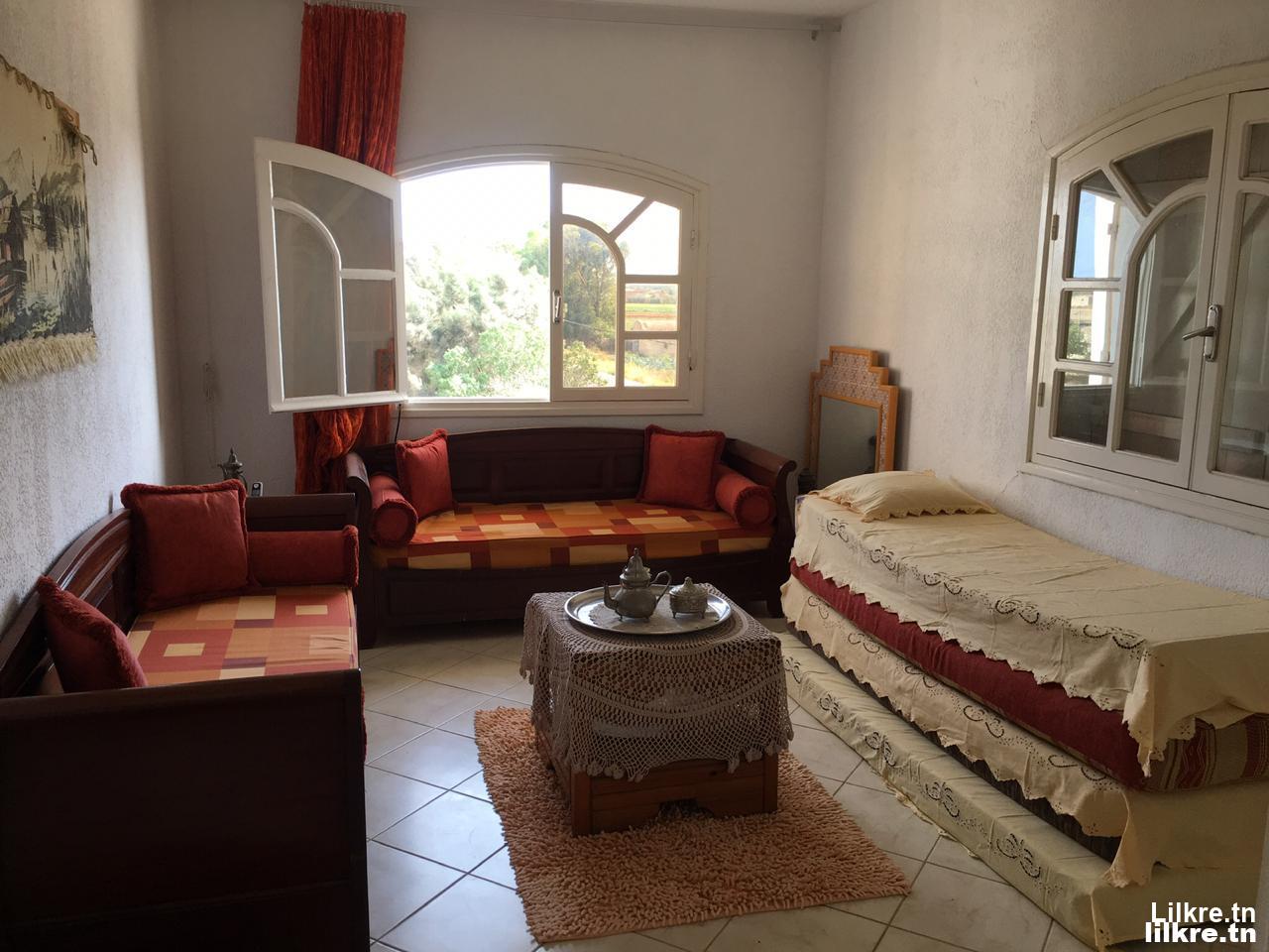 A louer une belle Maison S+2 Richement Meublée à Korba