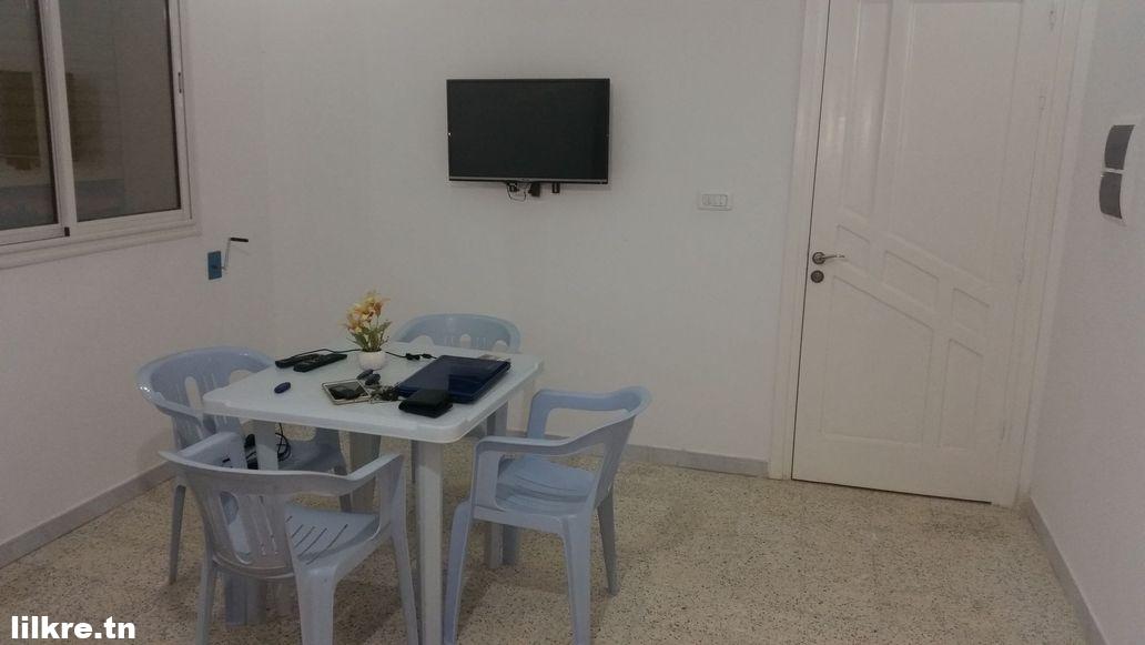 A louer un Joli Appartement S+2 Richement Meublé à Mrezga