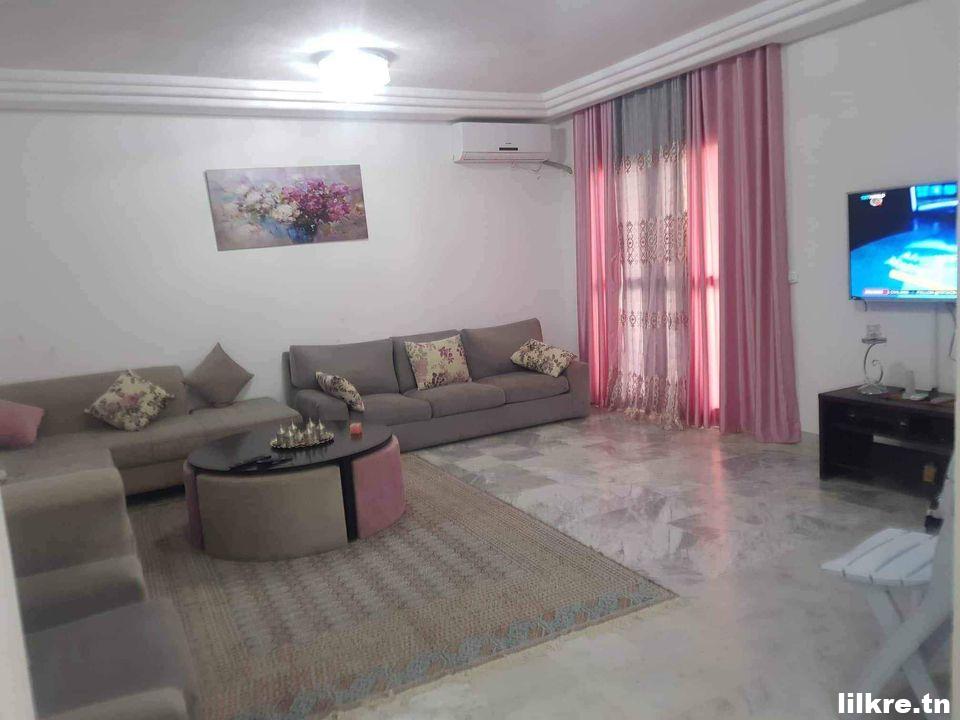 A louer un Appartement S+2 Richement Meublé à Mrezgua