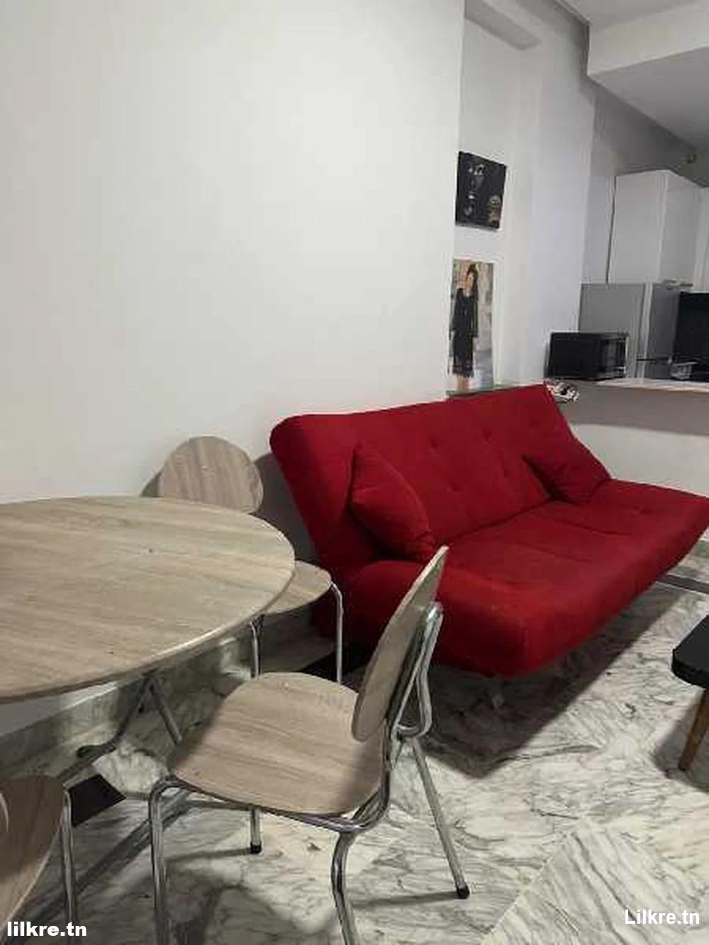  Appartement meublé S+1 à Jardins de Carthage