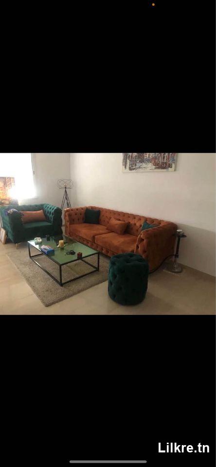 A louer un Appartement S+1 à Ennaser Richement Meublé