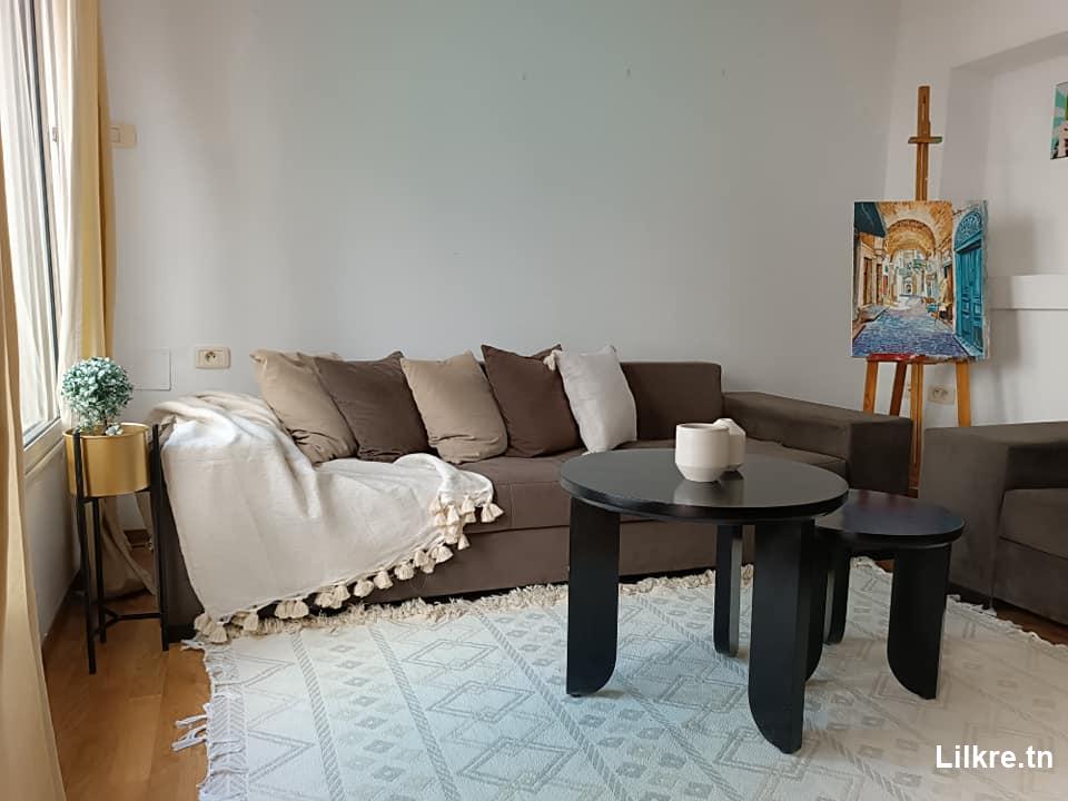 A louer un Appartement S+1 Richement Meublé à la Marsa
