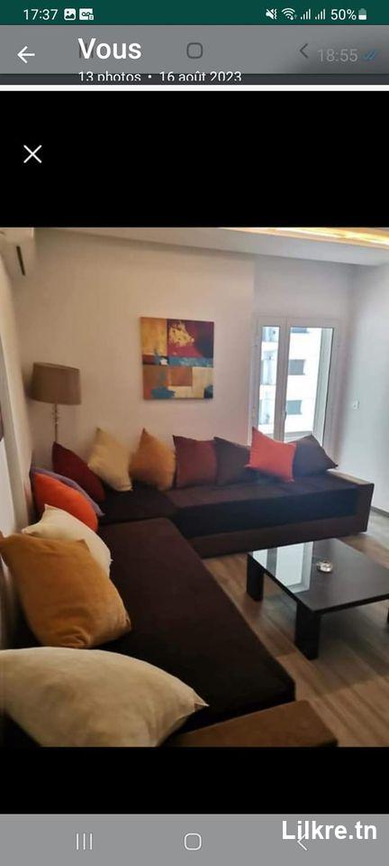 A louer un Appartement S+1 Richement Meublé à la zone AFH Nabeul