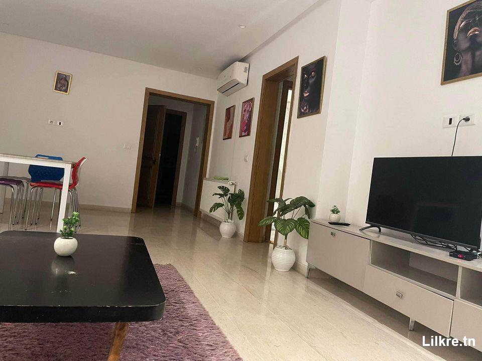 Location Appartement luxe S+2 Richement Meublé à l'Aouina