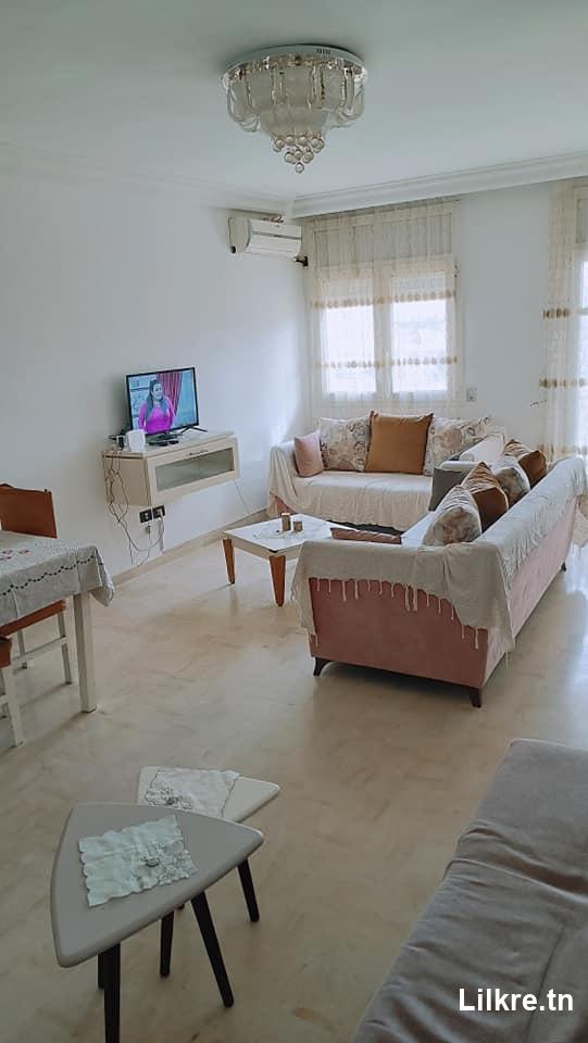 A louer un Appartement S+2 Richement Meublé à L'Aouina