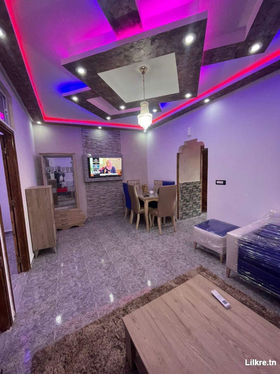 A louer un appartement Haut standing S+2 meublé par nuitée  a Ibn Khaldoun 