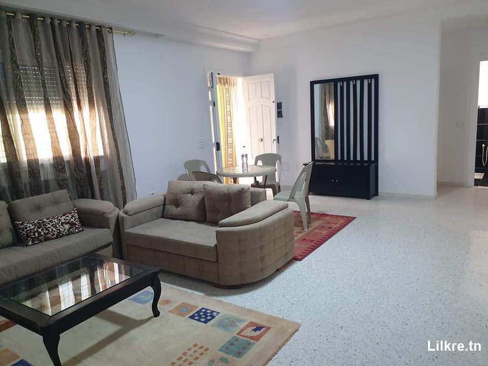 A louer un Appartement S+2 Meublé à Mrezga  